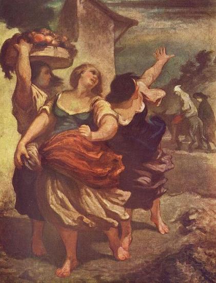 Honore Daumier Der Muller, sein Sohn und der Esel Spain oil painting art